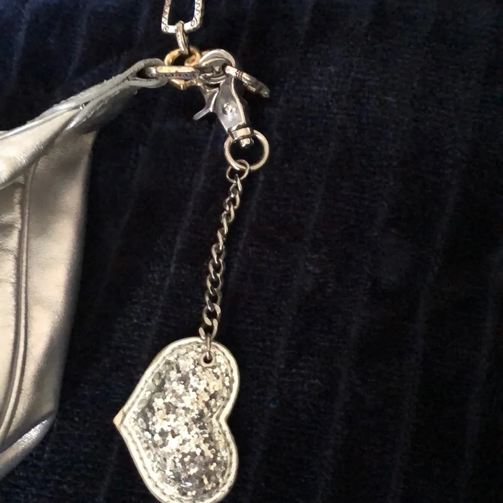 Brighton Liquid‎ Silver Shoulder Bag Reflective Metallic Baguette